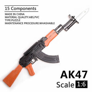 1/6 AK47 Asault  Rifle Toy Gun Assembly Model Brick Gun Weapon For Action Figure