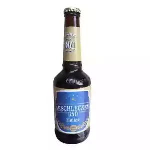 Arschlecken 350 Bier Original Helles 12x0,33 Geschenk Party Spass inkl. Pfand - Bild 1 von 3