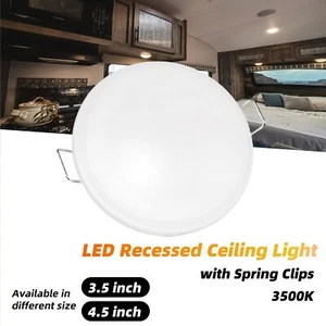 12V 3.5"/4.5" LED Recessed Ceiling Light RV Camper Kitchen Under Cabinet Light - Picture 1 of 12