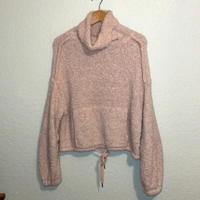 Women's young fabulous & broke Sherpa turtleneck sweatshirt Size S/M - Image 1 of 4