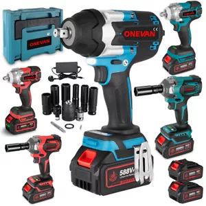 1800Nm 1/2" Cordless Electric Impact Wrench Drill Gun Ratchet Driver w/ Battery - Picture 1 of 81