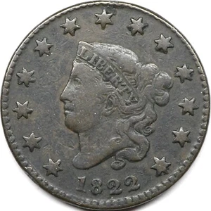 1822 large cent - Picture 1 of 2