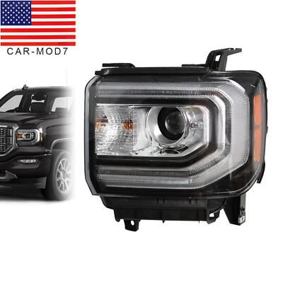 For 2016-2018 GMC Sierra 1500 HID/Xenon Type LED DRL Projector Driver Headlight - Image 1 of 4