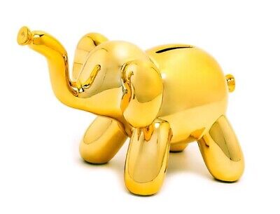 Made By Humans Ceramic Gold Balloon Elephant ...