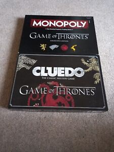 MONOPOLY GAME OF THRONES COLLECTORS EDITION AND CLUEDO