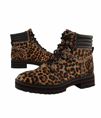 Stivali Timberland donna London Square Mid da escursionista leoparati taglia 6