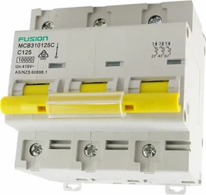 Connected Switchgear 3 Pole D Curve Circuit Breakers 10kA 80 to 125 Amps - Picture 1 of 4