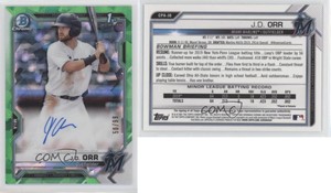 2021 Bowman Chrome Prospect HTA Green Atomic Refractor /99 JD Orr #CPA-JO Auto