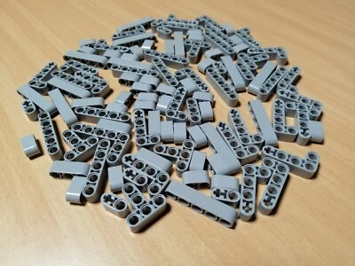 LEGO TECHNIC 100 Stück kleine Liftarme hellgrau / Lochstangen Technik - Bild 1 von 4