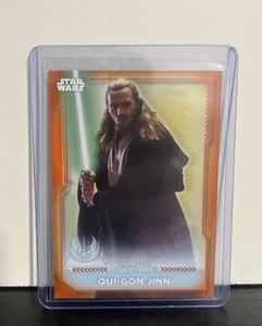 2021 STAR WARS - Qui Gon Jinn - # 41/50 - Topps Battle Plans #GA11 - Picture 1 of 2