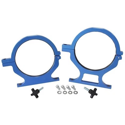 Billet Nitrous Bottle Brackets Blue Suits 10lb & 15lb Bottles Sold As A Pair - Image 1 of 3