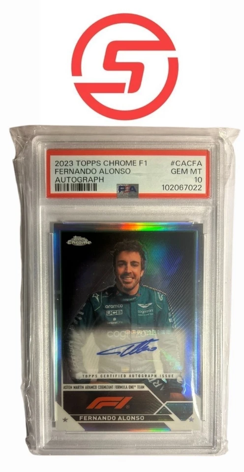 2023 Topps Chrome Formula 1 Fernando Alonso Autograph - Image 1 of 2