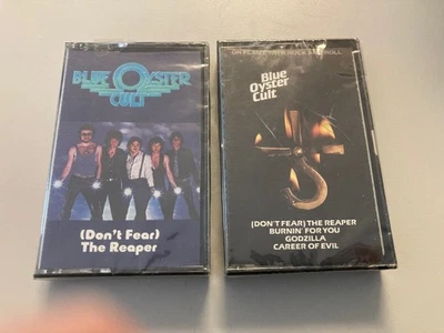Blue Oyster Cult - Lot of 2 sealed cassettes - Don’t Fear the Reaper / On Flame Foto 1 de 2