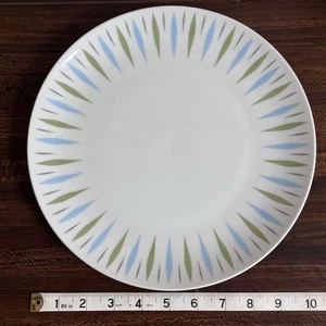 Vtg Mikasa Elite Carrousel 10¼" Dinner Plate 1960's MCM Atomic Dinnerware - Picture 1 of 4