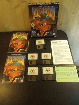 Used Doom II ID Software PC Big Box Game 1994 IBM 3.5" Floppy 💾 Version 1.7 - Image 1 of 4