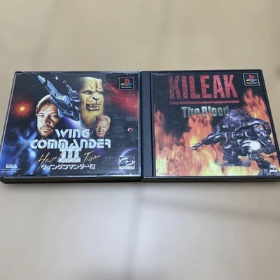PlayStation Game Software Set of 2 Wing Commander III Kileak the Blood USED JP - Image 1 of 4
