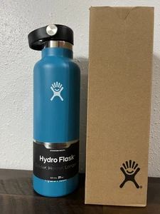Hydro Flask 21 oz Standard Mouth Flask w/ Flex Cap- LAGUNA - Picture 1 of 5