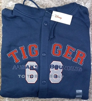 Vintage Tigger 68 Snap Up Hooded Fleece Jacket (sz: XXL) NWT - Image 1 of 4