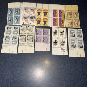 UNITED STATES POSTAGE STAMPS Plate Blocks VALUE $2 MNH 1266, 1275, 1526, 1105 - Picture 1 of 4