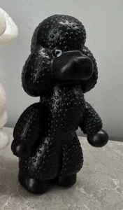 Vintage USSR Blow Plastic «Black Poodle” Doll Plastic Decor Doll - Picture 1 of 5