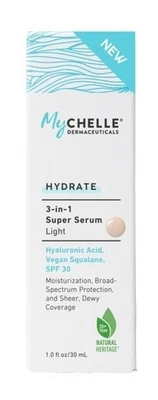 MyChelle Dermaceuticals Hydrate 3-в-1 суперсыворотка легкая 1 унц. НОВЫЙ в коробке - Изображение 1 из 2