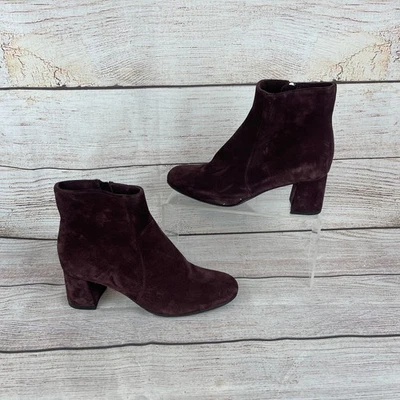 Botines La Canadienne JoJo para mujer talla 6M gamuza borgoña granate Foto 1 de 4