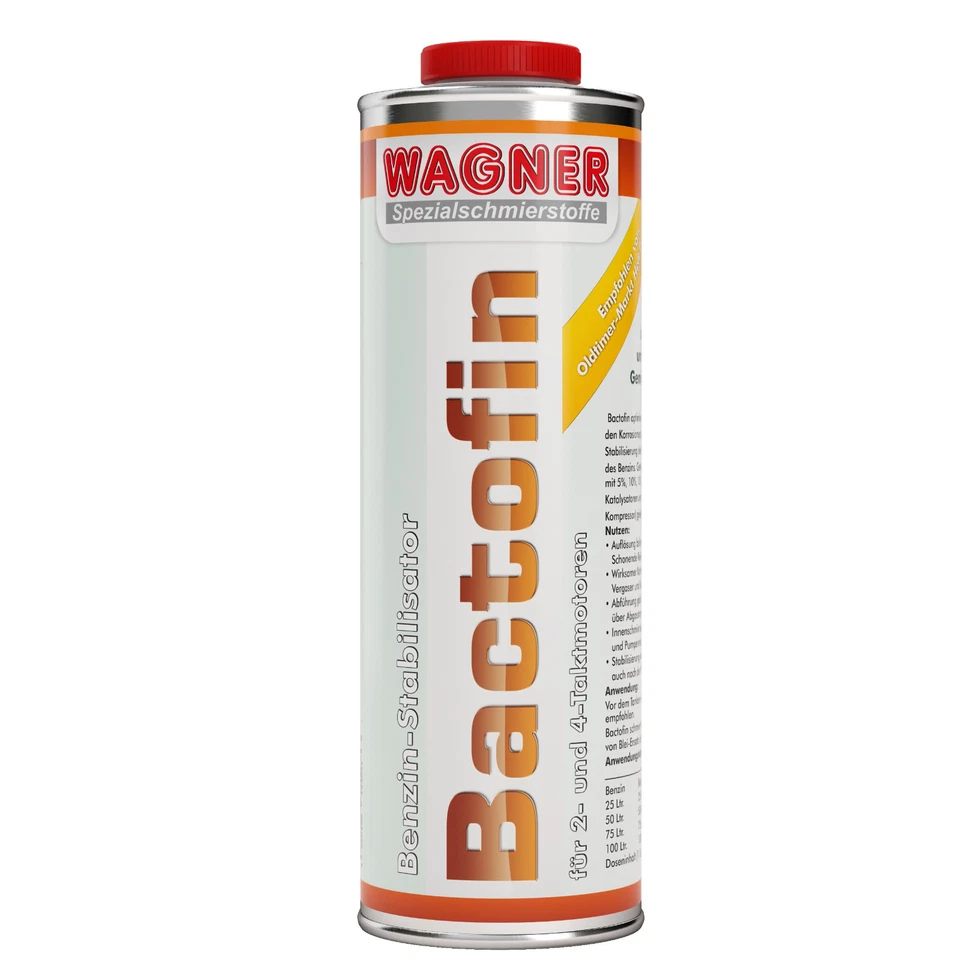 1 Liter WAGNER Bactofin Benzinstabilisator Benzinzusatz Bleiersatz