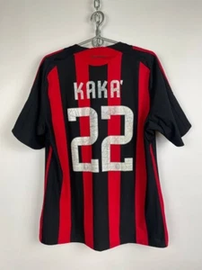 AC Mailand Kaka #22 Adidas 2008-09 Trikot T-Shirt schwarz rot Gr. Large - Bild 1 von 12