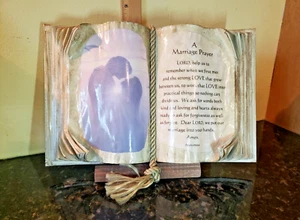 Books Of Love "A Marriage Prayer" by Artist Judith Bond + Stand ~ Wedding Gift - Picture 1 of 15