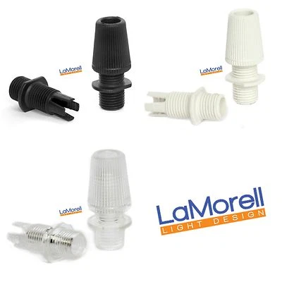 LAMORELL LIGHT DESIGN Serracavo Bloccacavo Conf. 10 pezzi Colori: Bianco, Nero e Trasparente