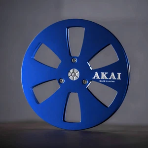 One 7'' AKAI Blue bobina in alluminio per arrotolare bobina take up per Akai GX-77 - Foto 1 di 5