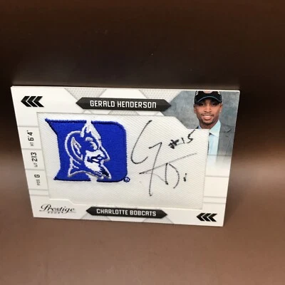 2009-10 Prestige Gerald Henderson Manufactured Patch Auto RC #048/100 Bobcats - Image 1 of 2