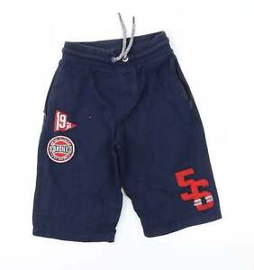 George Boys Blue Cotton Blend Sweat Shorts Size 9-10 Years Regular