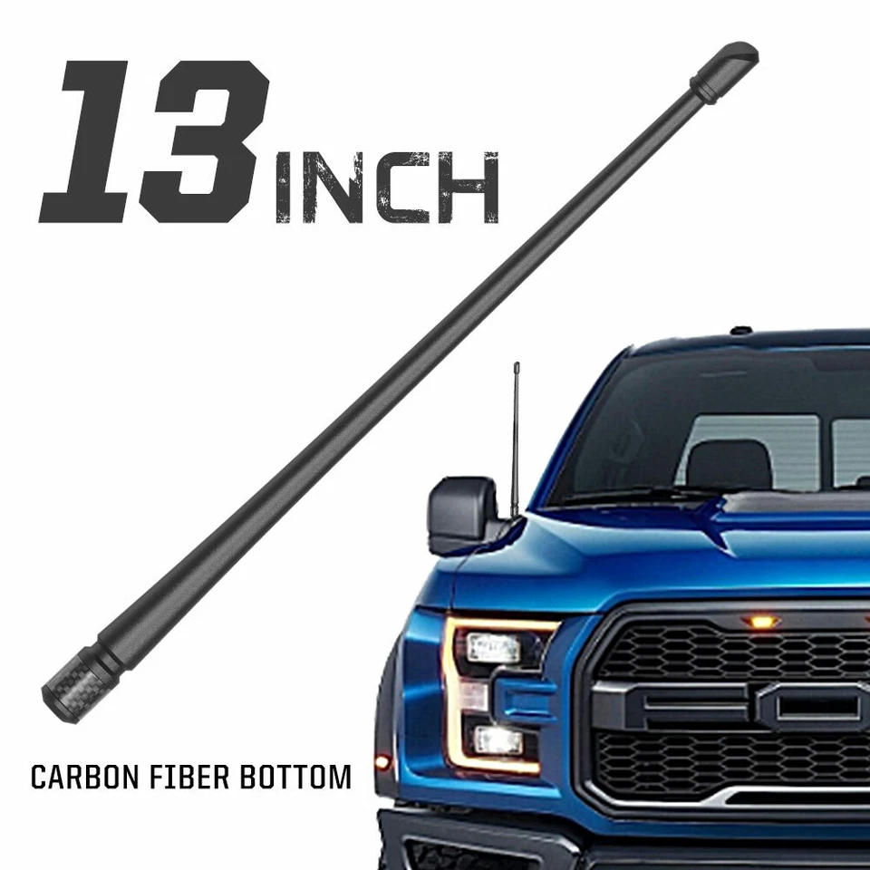 Rydonair 13" Car Radio Antenna Mast Compatible with Ford F150 Raptor 2009-2025 - Image 1 of 4