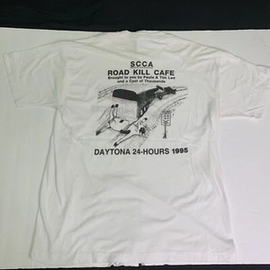 Vintage Road Kill Cafe Daytona 1995 Sports Car Club Of America T Shirt Size Xl - Picture 1 of 5