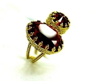 Lovely Michal Negrin Red  Crystal Ring Women's. - Picture 1 of 12