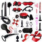 31Pcs Adult Sexy BDSM Bondage Set Kit Hand Cuffs Foot cuff Whip Rope Sex SM Toys