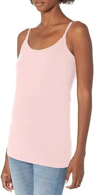 Motherhood Maternity Clip Down Nursing Tank Top Cami, Chalk Pink, Medium - Image 1 of 4