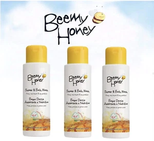 3 Pack BeeMy Honey Shower & Bath Body Wash 8.45 oz 98.4% Natural Bee My - Picture 1 of 8