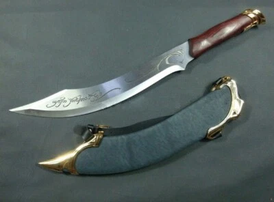 S4312 PELÍCULA LOTR RÉPLICA RANGER STRIDER CUCHILLO DE CAZA ESPADA CON RUNAS GRABADAS 21" Foto 1 de 3