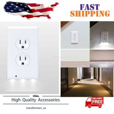 New  Gear Wall Outlet Coverplate w/ LED Night Lights (Auto on/off)