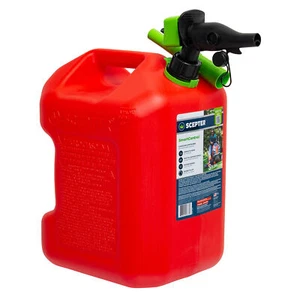 Scepter SmartControl Dual Handle Gasoline Can Jug with Funnel, 5 Gal/18.9L, Red - Picture 1 of 11