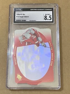 1996-97 SPx Sergei Fedorov #13 CGC 8.5 Detroit Red Wings NHL - Picture 1 of 3
