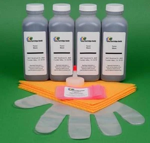 (4) MICR Toner Refill +Chip for Source Technologies ST9730 STI-204065H. 700gr. - Picture 1 of 1