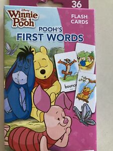 Pooh's First Words - Flash Cards - Winnie The Pooh - 36 Cards