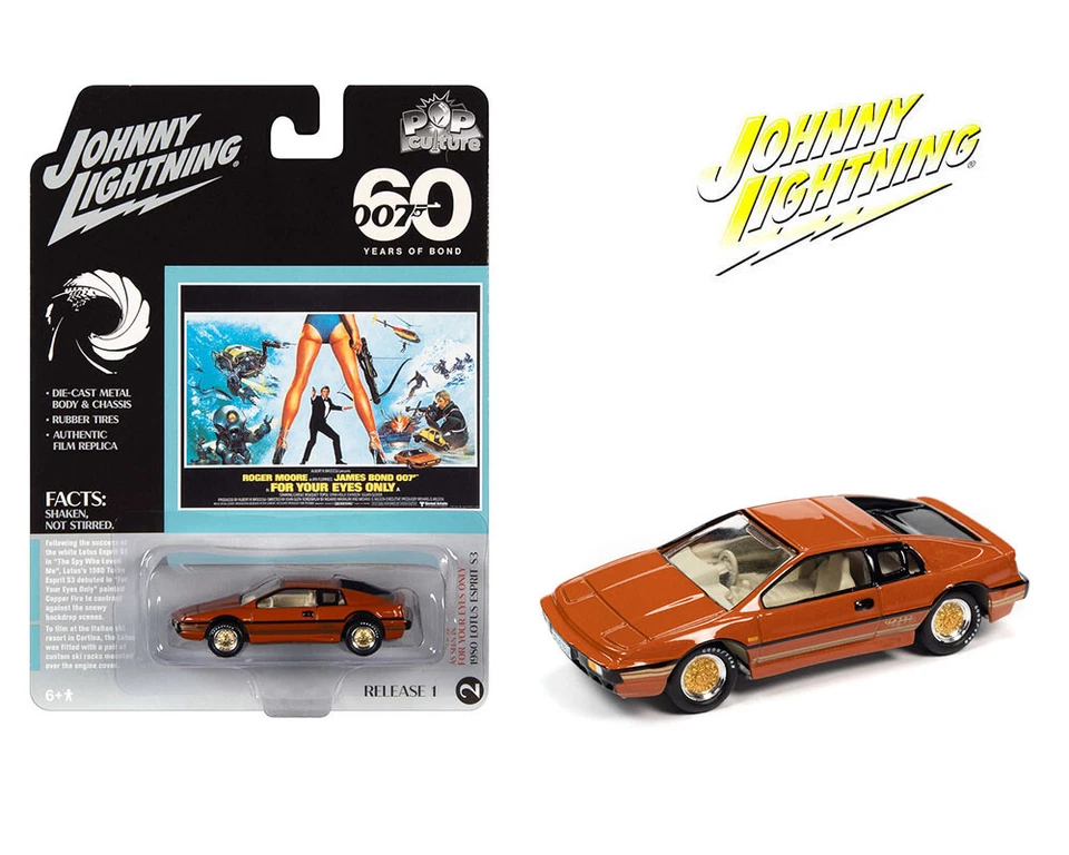 Johnny Lightning 1:64 Lotus Esprit For Your Eyes Only 007 James Bond JLSP235 - Image 1 of 1