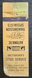 Brettnacher's Citgo Service Lafayette Indiana "Matchcover" - Picture 1 of 2