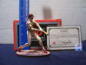 1992 GARTLAN COLLECTORS CLUB MIKE SCHMIDT PINSTRIPES 4" AUTOGRAPHED FIGURINE MT - Picture 1 of 6