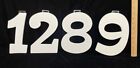 1 2 8 9 Wooden Numbers 9" Long White Wood 2 1 8 Minnesota Area Code House Décor