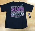 SUPER BOWL New Orleans XLVII 2013 49ers RAVENS Kids T-Shirt L NFL football